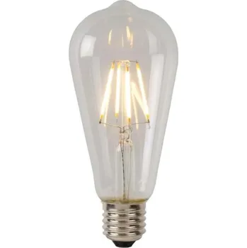 Žárovka Lucide ST64 Třída A - Žárovka - Ø 6,4 cm - LED - E27 - 1x7W 2700K - Transparent