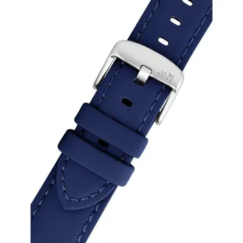 Řemínek na hodinky Kožený řemínek Morellato Capri 5761D82.062 M, modrý, recyklovaný materiál - 20 mm