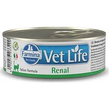 Krmivo pro kočku Vet Life Natural Cat Renal 6x 85 g konzerva