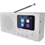 Rádio EMOS P-600W /E0091/ bílé, DAB+/FM, 3 W, Bluetooth, USB vstup