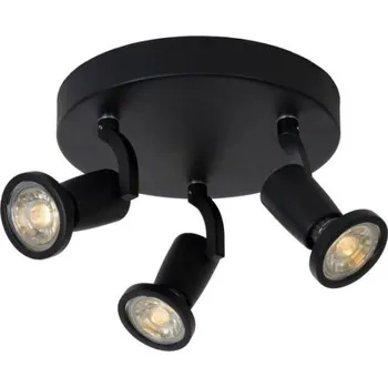Lucide JASTER-LED - stropní svítidlo - Ø 20 cm - LED - GU10 - 3x5W 2700K - Černá 11903/15/30