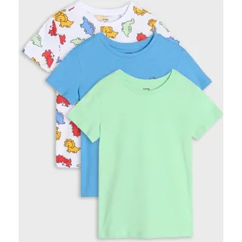 Sinsay - Sada 3&nbsp;triček - vícebarevná - 085CH-MLC - 085CH-MLC-128