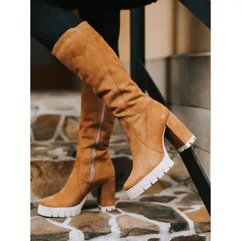 Dámské kozačky VERSABE LOTTA Hořčicová 36, 37, 38, 39, 40