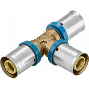 Instalatérský materiál T-rozdělovač PEX 25x25x25 lisovací.