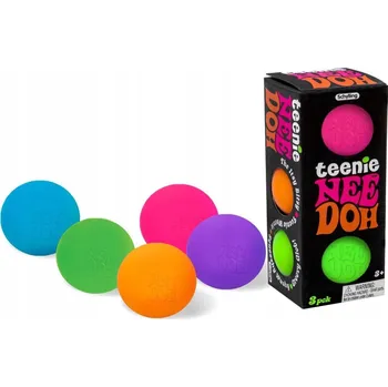 Hračka pro nejmenší NeeDoh Teenie senzorické Mačkací Hračky 3 kusy