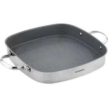 Pánev Nerezová grilovací pánev s keramickým povrchem New Era 28x28 i na indukci