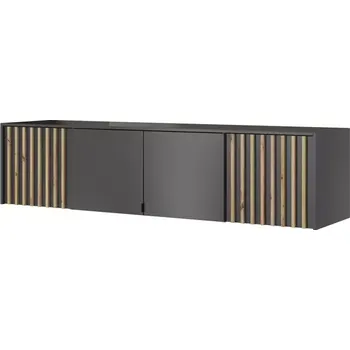 Nástavec na skříň Nástavec na skříň Nelly 206 cm grafit/dub artisan