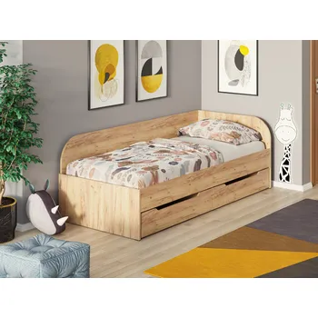 Postel Slevadoma Dětská postel SONYA-2, 80 x 190 cm, se zásuvkami Barva: dub truffle