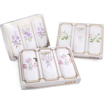 Látkový kapesník Dámský kapesník Etex L25 3 ks - různé barvy