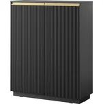 Komoda Royal II 104 cm KW černá/zlatá