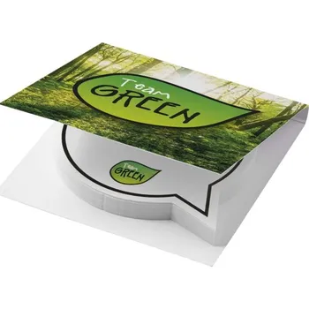 Samolepící bloček Samolepicí bloček ve tvaru komiksové bubliny s měkkým obalem Sticky-Mate®