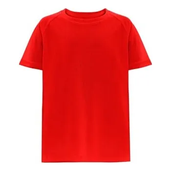 Dívčí oblečení THC MOVE KIDS. Technické polyesterové tričko s krátkým rukávem pro děti - Červená / 10