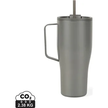 Termohrnek Termolahev VINGA Eos z RCS recykl. nerezové oceli 800ml - Šedá / Šedá