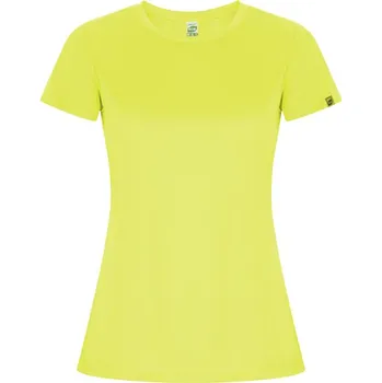 Dámské tričko Imola dámské sportovní tričko s krátkým rukávem - Fluorescenční žlutá / 2XL