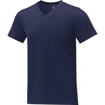 Pánské tričko Pánské tričko s krátkým rukávem a výstřihem do V Somoto - Námořnická modrá / XL