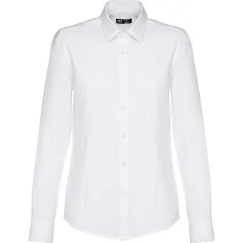 Dámská košile THC TOKYO WOMEN WH. Dámská oxfordská košile s dlouhým rukávem. Bílá barva - Bílá / XXL