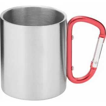 Termohrnek Hrnek Z Nerezové Oceli Hiking Day - Červená / Stříbrná