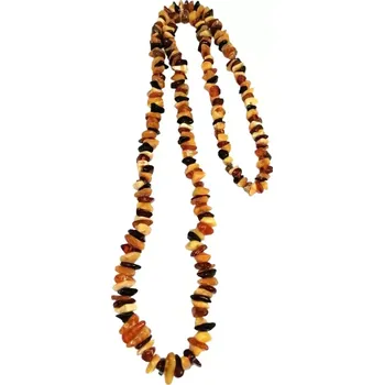 Náhrdelník Jantarový náhrdelník mix kamínků, obvod 70 cm