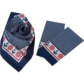 Látkový kapesník Šátek Etex Marine B02 1 ks - modrý-bílý