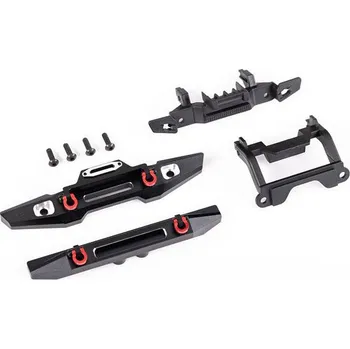 RC náhradní díl Traxxas nárazník hliníkový černě eloxovaný s D-očky (pro TRX-4M Defender) - expresní doprava