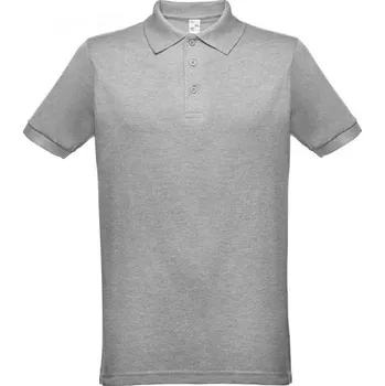 Pánská košile THC BERLIN 3XL. Pánská polokošile - Světle Šedá / 3XL