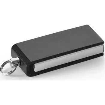 USB flash disk SIMON 8GB. Mini pen disk UDP s kapacitou 8 GB v hliníku - Černá