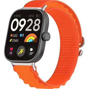 Příslušenství k chytrým hodinkám DUX 101546 NYLON Vyměnitelný řemínek pro Xiaomi Redmi Watch 5 oranžový