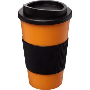 Termohrnek Termo hrnek s rukojetí Americano® 350 ml - Oranžová / Černá