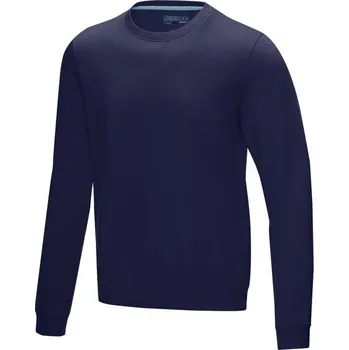 Pánský svetr Jasper pánský svetr s kulatým límečkem z organického materiálu - Námořnická modrá / 3XL