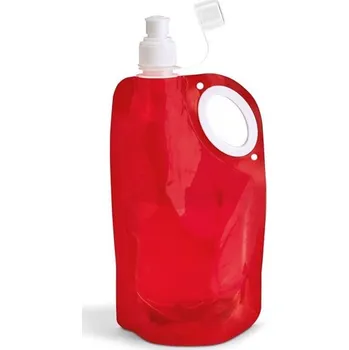 Láhev HIKE. Skládací láhev z PET, PA a PE 750 ml - Červená