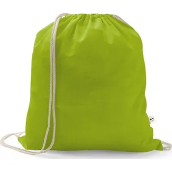 Městský batoh ISTANBUL. Batoh vyrobený ze recyklované bavlny (70 %) a polyesteru (30 % rPET) (150 g/m²) - Světle Zelená