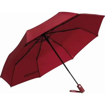Větruodolný Skládací Deštník Oriana S Automatickým Oteviráním/Zavíráním - Tmavě Červená