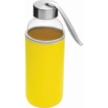 Skleněná Láhev Take Well - Transparentní / Žlutá
