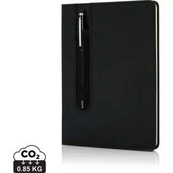 Zápisník Poznámkový blok A5 Deluxe se stylusovým perem - Černá