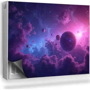 Obraz Magnetická podložka na radiátor, kryt 80 x 60 cm fialová