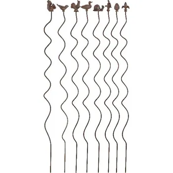 Zahradní dekorace Podpora pro rostliny WINDOW DRESSING, spirála, 4,5x4,5x131cm, balení obsahuje 8 kusů!|Esschert Design