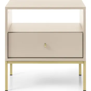 Noční stolek Noční stolek Mono II 54 cm béžový/zlatý