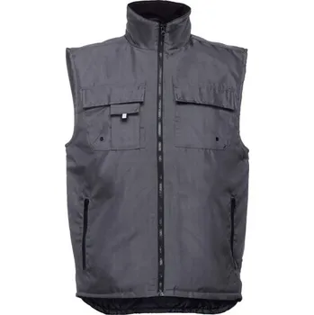 Pánská vesta THC STOCKHOLM. Pracovní vesta s vycpávkou - Šedá / XL
