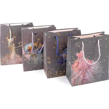 Dárková taška Stoklasa Dárková taška s glitry silueta dívky