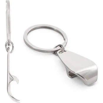 HELLI. Kovová klíčenka s otvírákem na láhve