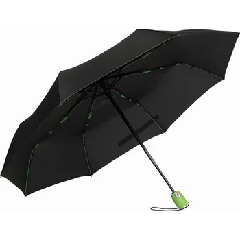 Větruodolný, Kapesní Deštník Streetlife S Automatickým Otevíráním/Zavíráním - Černá / Světle Zelená