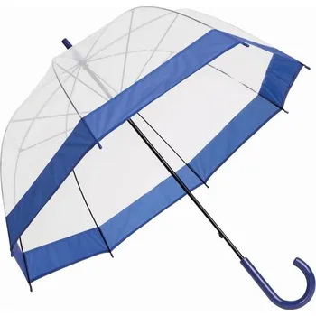 Deštník Ve Tvaru Zvonu Honeymoon - Modrá / Transparentní