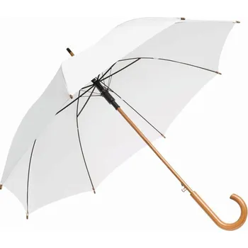 Deštník Automatický Dřevěný Holový Umbrella Tango - Bílá