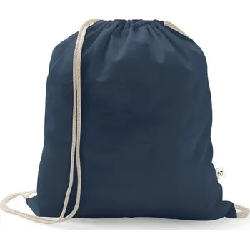 Městský batoh ISTANBUL. Batoh vyrobený ze recyklované bavlny (70 %) a polyesteru (30 % rPET) (150 g/m²) - Námořnická Modrá