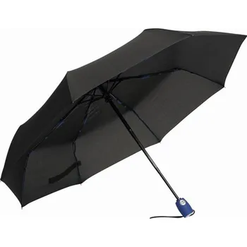 Deštník Větruodolný, Kapesní Deštník Streetlife S Automatickým Otevíráním/Zavíráním - Černá / Modrá