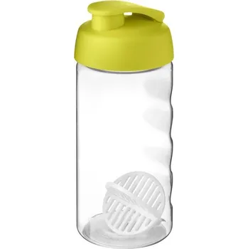 Láhev H2O Active Bop 500ml šejkrová lahev - Limetková / Průhledná