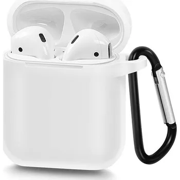 Příslušenství pro sluchátka Silikonové pouzdro pro Airpods Type 1 - bílé