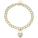 S'Agapõ Výrazný pozlacený náramek se srdíčkem My love SYL28 + 2 měsíce na vrácení zboží