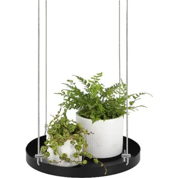 Držák na květináč a truhlík Závěs na květiny WINDOW DRESSING, okenní pr.24cm, černá/bílá,|výběr z variant|Esschert Design - černá