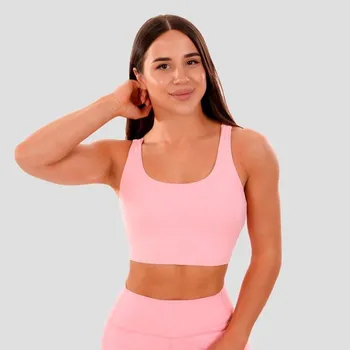Dámské spodní prádlo Sportovní podprsenka Cut-Out pink - GymBeam Velikost: XS, Barva: růžová